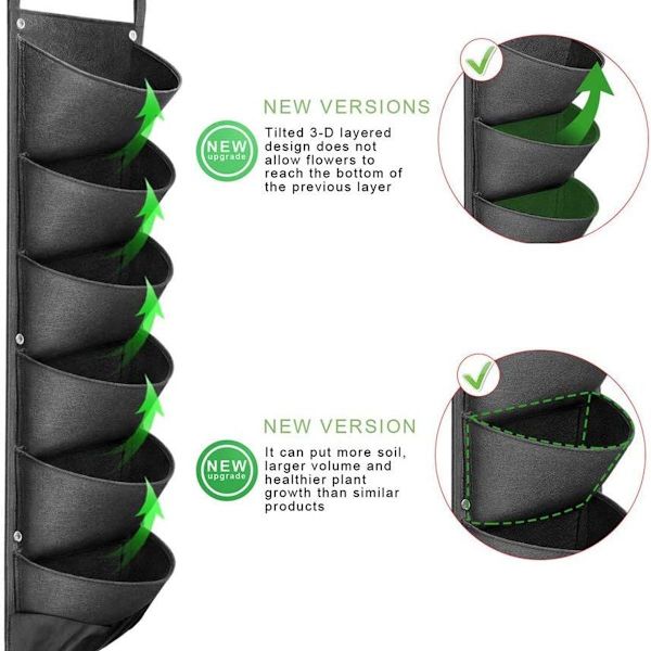 Jordgubbspåsar 2-pack 10 gallon Jordgubbsodlingspåsar