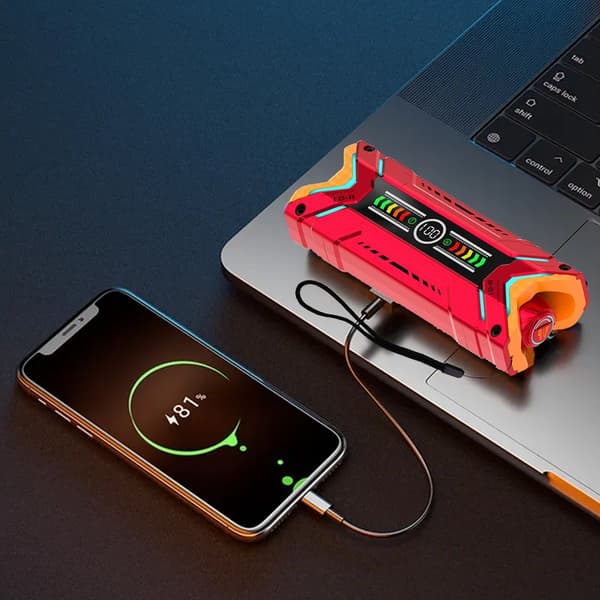 Futuristisk Sci-fi Mecha-stil TWS Trådløs Bluetooth 5.3 Rød