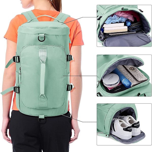 Stor reiserucksack for kvinner, håndbagasjerucksack, tursekk,