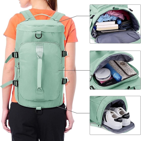 Stor reseryggsäck för kvinnor, ryggsäck för handbagage, vandringsryggsäck,