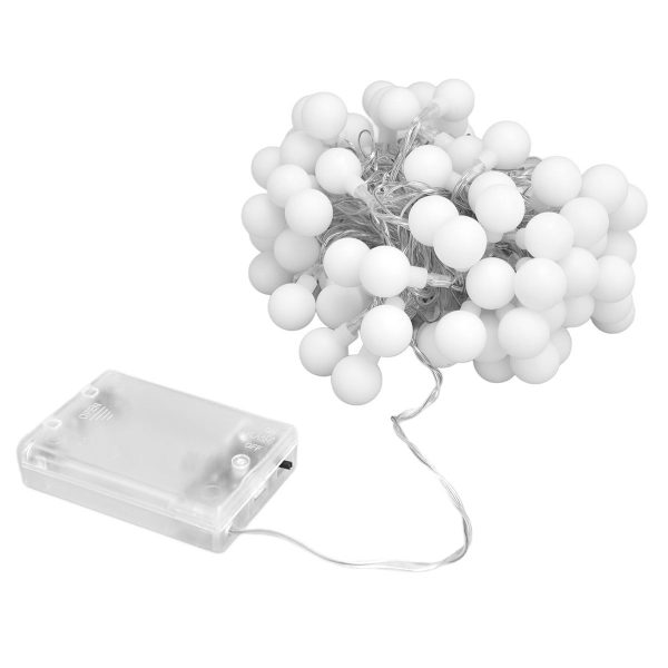 10m LED Faux Pearl String Lights 100 LEDs Dekorativa KLB