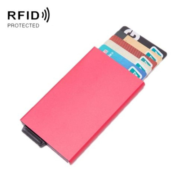 2 kpl alumiiniseosluotto- ja pankkikorttikotelo RFID-suojauksella, monitoiminen