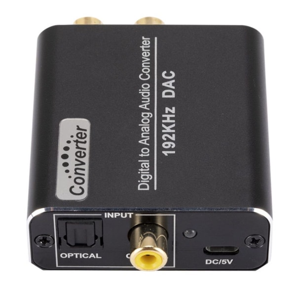 DA-konverter 192kHz DAC-konverter digital til analog lydkonverter, SPDIF