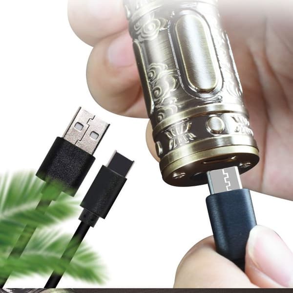 Hårklippare, skäggtrimmer med LED-display, brons