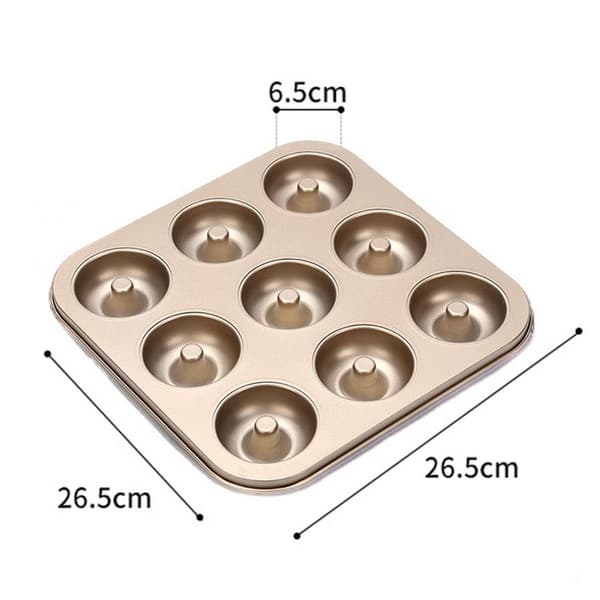 Silikone Donut Pan Sæt - Genanvendelig Donut Bagestil 2 KLB