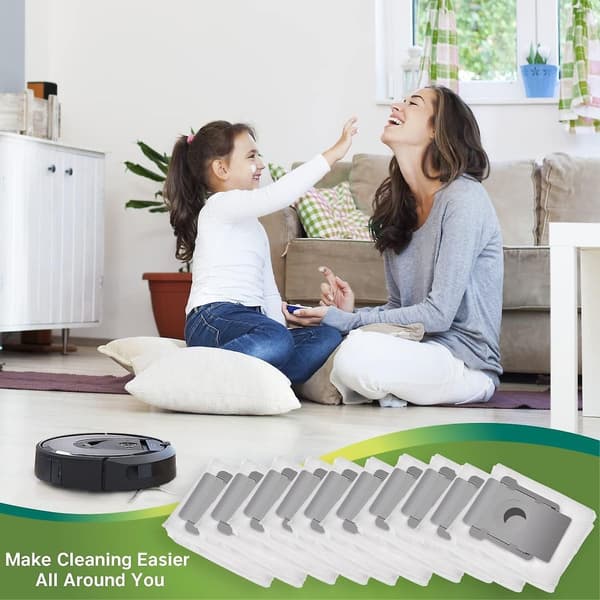 10 stk. støvsugerposer til Irobot Roomba I7 I7 S9 J7+ E5 E6 E7 til Irobot reservedele