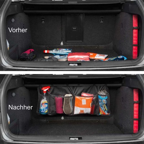 URAQT bagageorganisatör för bil, bilförvaringsväska, bagageväska