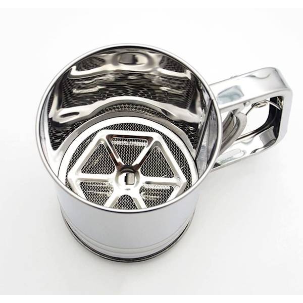 Mjölsil - Florsocker Kakaosil - Rostfritt Stål - 13,5 cm - Silver