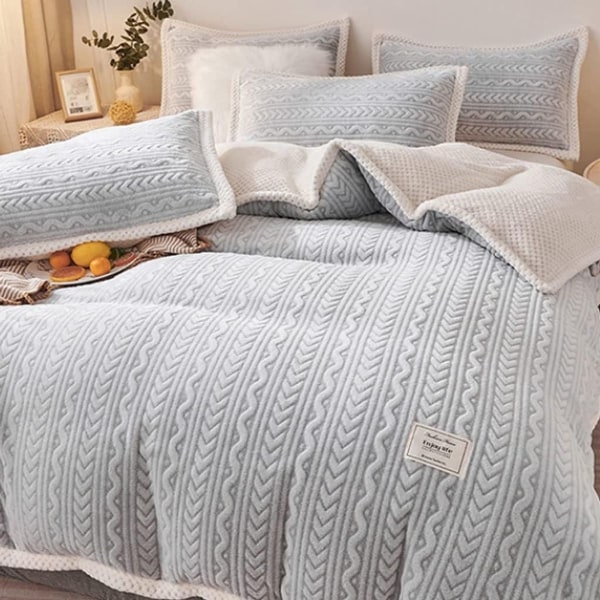 Myk og fluffy teppe til sofa og seng, varmt, 100x150cm