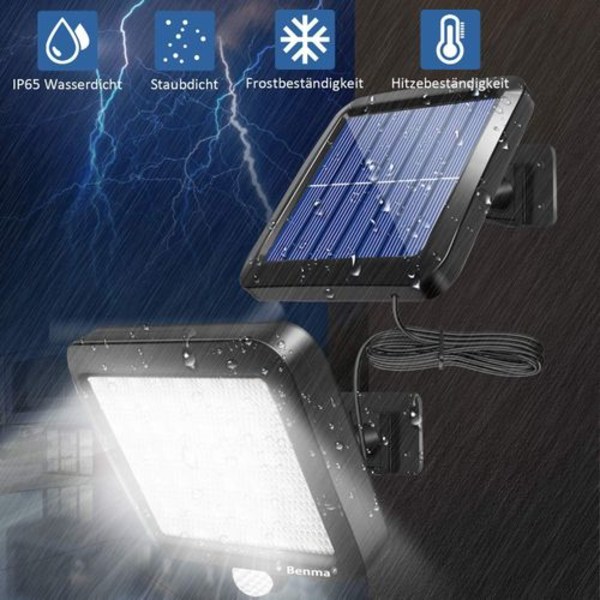 Solcellslampor för utomhusbruk, 56 LED solcellslampor 120° superljusa solcellslampor