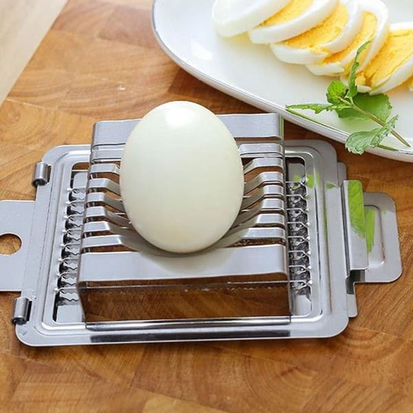 Eggeskiller, eggverktøy, rustfritt stål enkelt kutt rustfritt stål eggekutter hjem