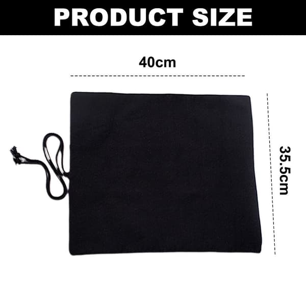 20 Rum Penselrulleholder Canvas Rullepenetui til Sort