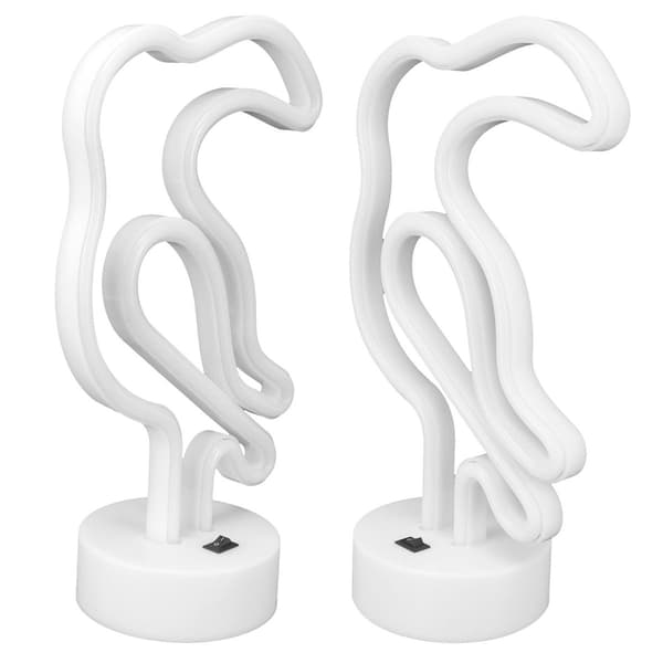 Fugleformet Neon Lys Desktop Natlampe til Bryllupsfest KLB