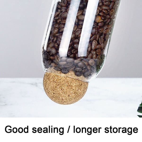 Salt- och pepparkvarnar i glas med ekproppar, 500 ml