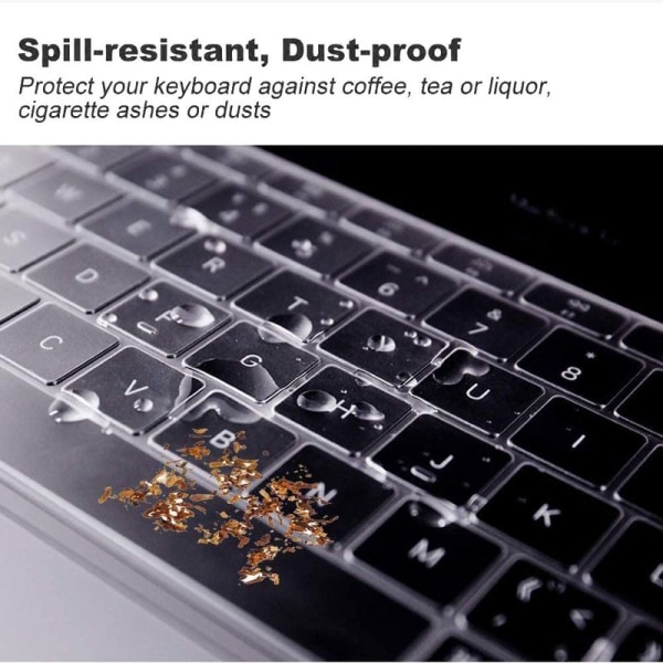 Ultratynd TPU-tastaturbeskytter kompatibel med MacBook MacBook Air / Pro /