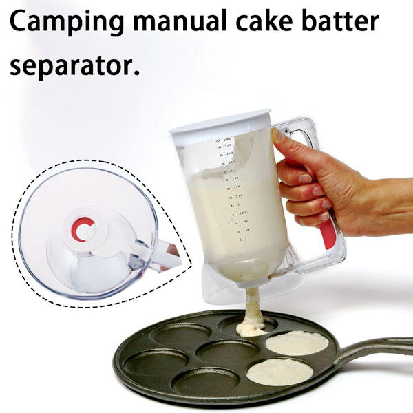 Degdispenser mätkopp smetdispenser med lock och skala