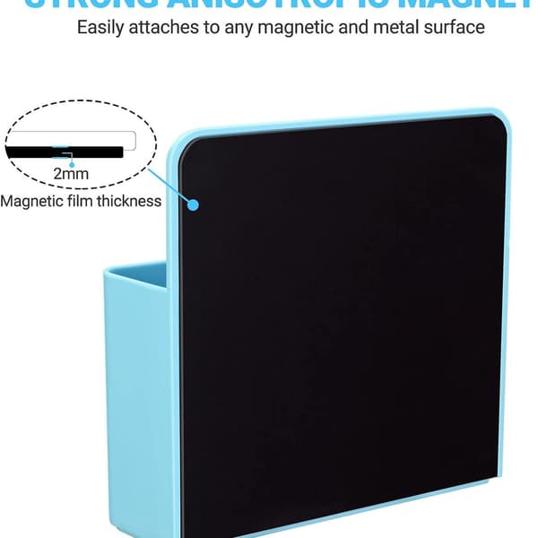 Magnetisk markørholder til whiteboards / køleskab / 1 stk blå KLB