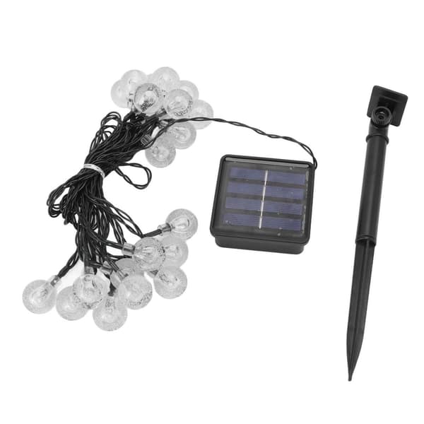 Solcelle Ball String Lights 20 LED 2 Moduser IP65 Vanntett Solar KLB