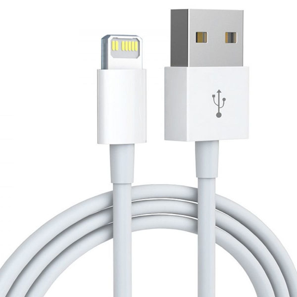 Cabo Nanocable 10.10.0402 USB A Lightning Valkoinen 2 m