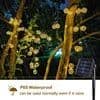 Marockanska LED-ljusslingor - 7 meter, solcellsdriven, 50 LED-lampor, varmvit,