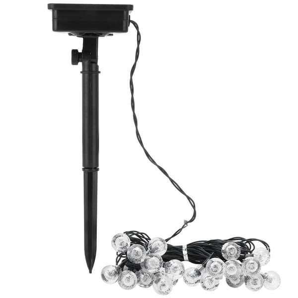 Solar 20 LED-lyslenke med 8 moduser for utendørs, gårdsplass, hage KLB