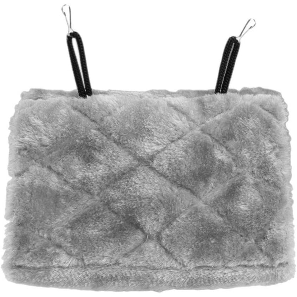 Rosa papegoja bo, husdjursfågelbo vinter varm hängmatta hängande grotta bur plysch glad koja tält säng(M,24 * 15 * 18cm