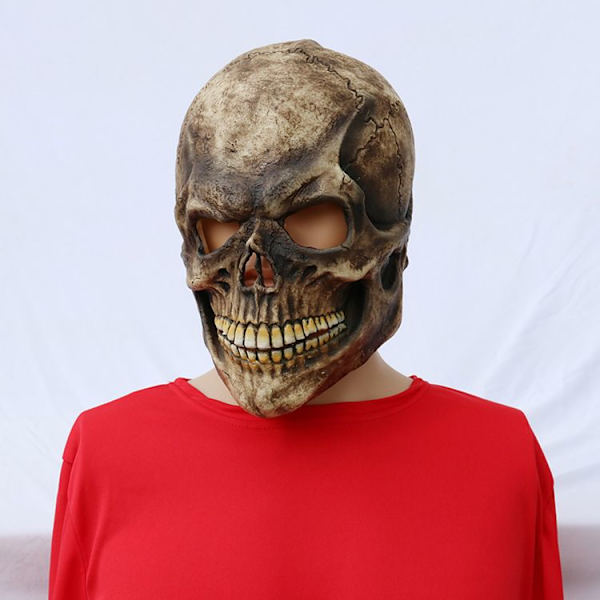 Halloween-mask cosplay dödskalle latex konstig huvud