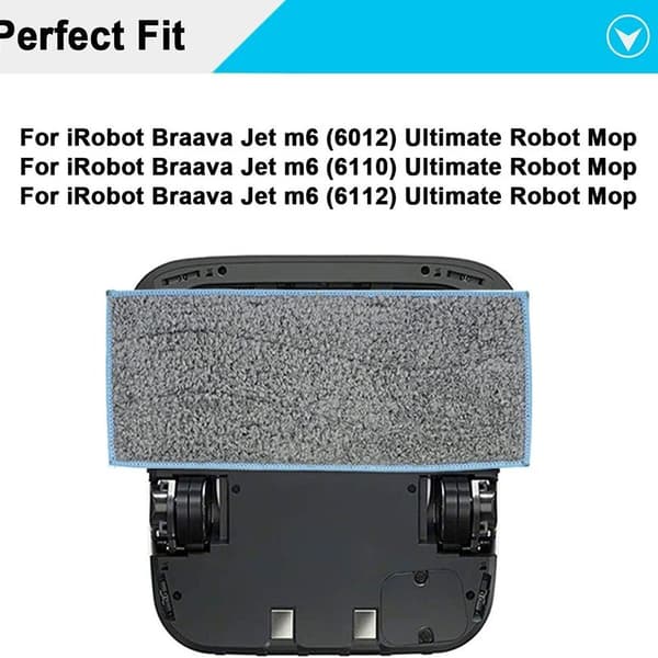Tilbehør Erstatning Våte Mopping Pads Vaskbare Pads Pads for Braava Jet M6