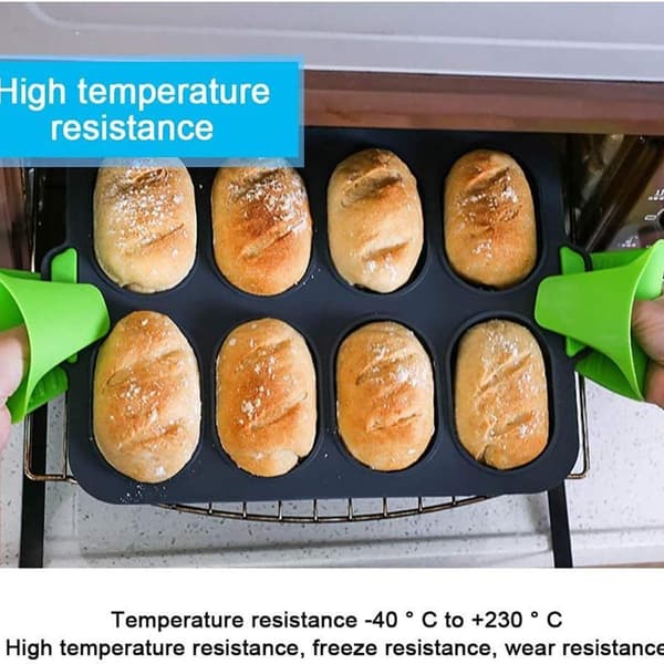 Mini Baguette Bageplade, Brødknusende Bakke, Non-Stick Hulplade, til