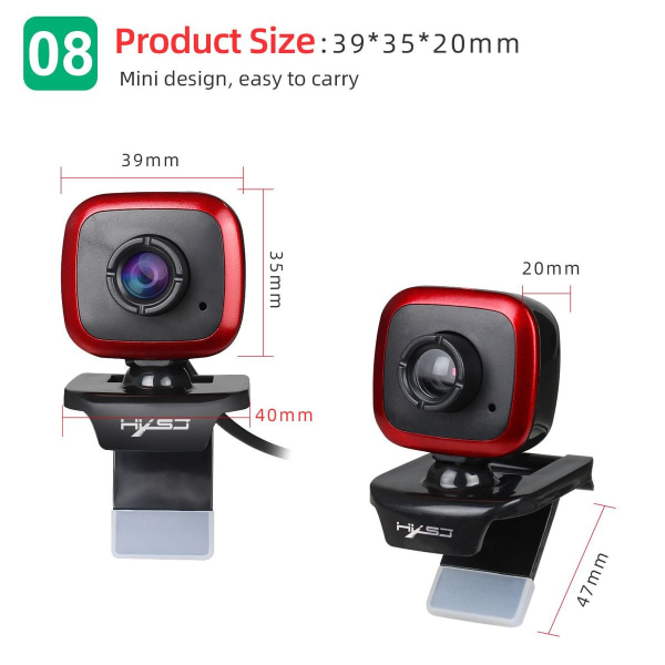 Webkamera 360 graders dator kamera