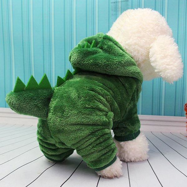 Koiravaatteet, Koiranpentu Lemmikkieläinten Vaatteet Paita, Dinosaurus Vaatteet Talvi Lämmin Lemmikkieläinten Korallifleece Koiran Takki
