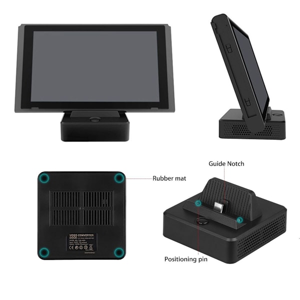 Kannettava TV-telakka Switch -muunnin HDMI-latausasema Nintendo Switchille