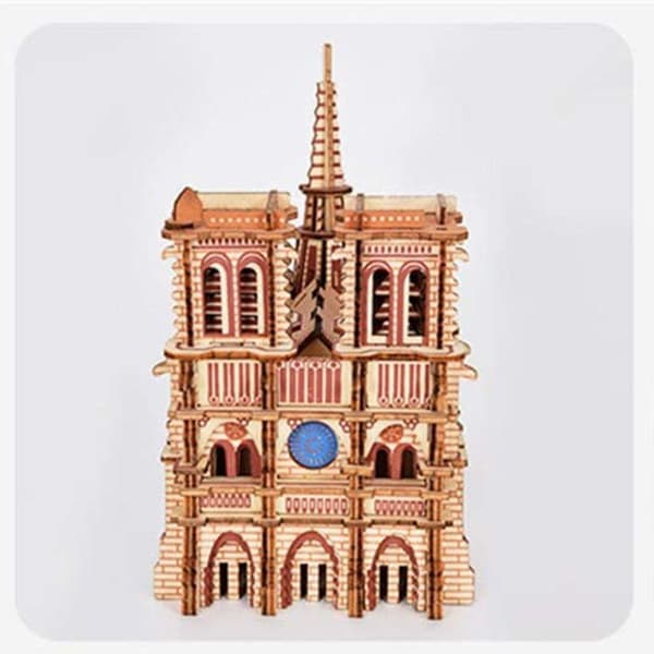 3D-puslespil til voksne, Notre Dame Cathedral Flytbart modelsæt KLB