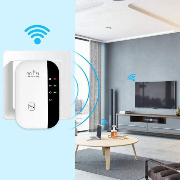 Aigital WLAN-forstærker WiFi-repeater rækkeviddeforlænger forstærker 300Mbps