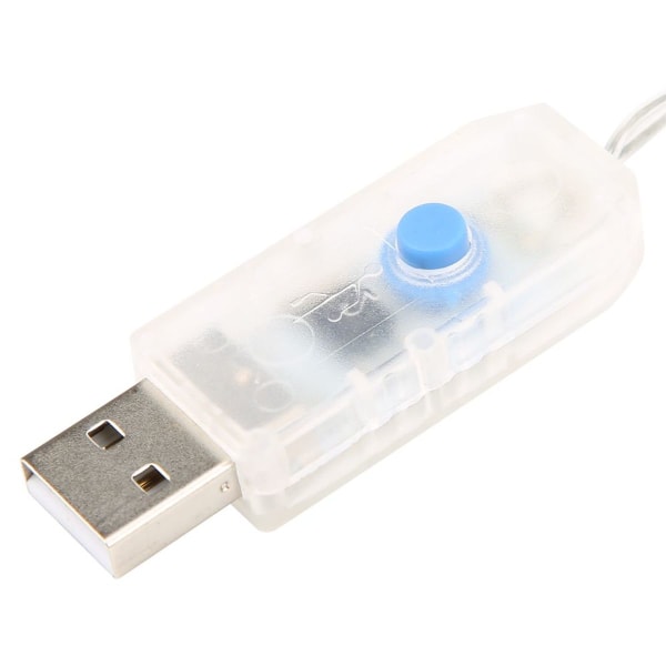 LED-gardinljusslinga med fjärrkontroll USB-fjärrkontroll ljusslinga KLB