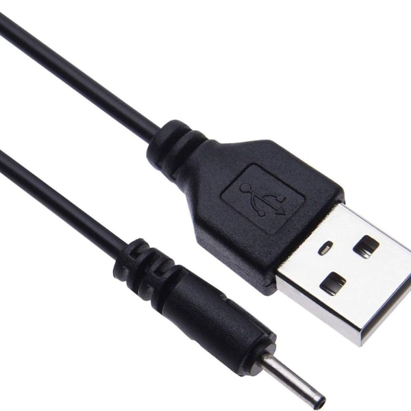 USB til DC 2,0 mm-kabel, øreplugg USB DC-ladeadapter, USB 2.0-enkelpakke
