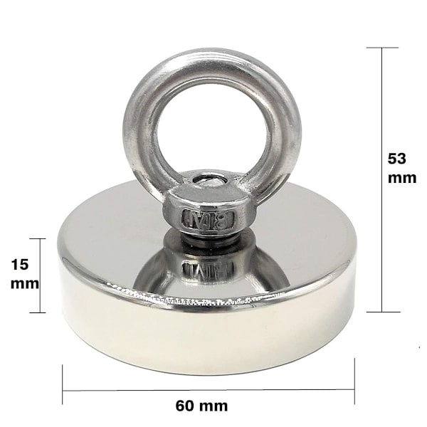 Supertehokkaat pyöreät pelastusmagneetit neodyymimagneettiset koukut KLB