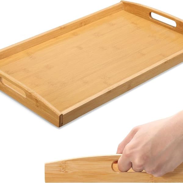 Serveringsbricka i bambuträ - extra stabil och lätt