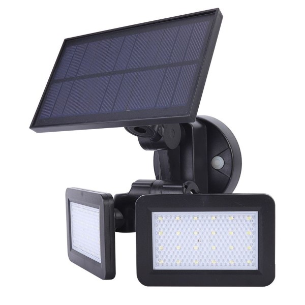 Solcellsradar induktions utomhusvägglampa 48 LED 360 grader KLB