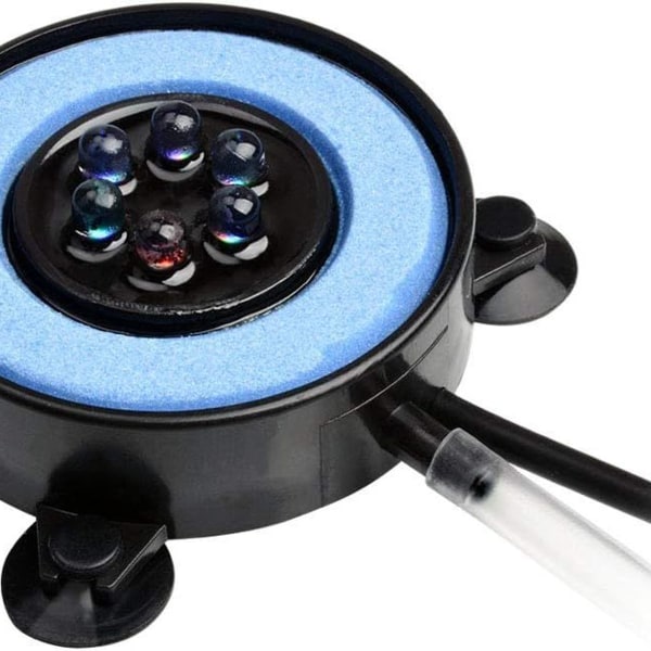 Nedsænkelig akvarieboblelampe, automatisk farveskiftende boblelys, 6 KLB