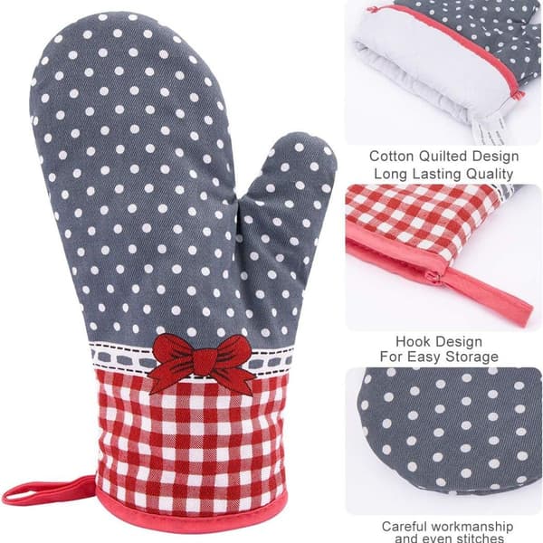 2-pack ugnshandskar, isoleringshandskar, ugnshandskar, värmebeständiga,