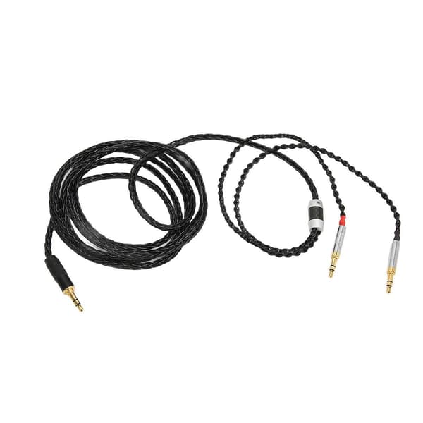 Hodetelefonkabel 3,5 mm plugg til 3,5 mm dobbelplugg gullbelagt KLB