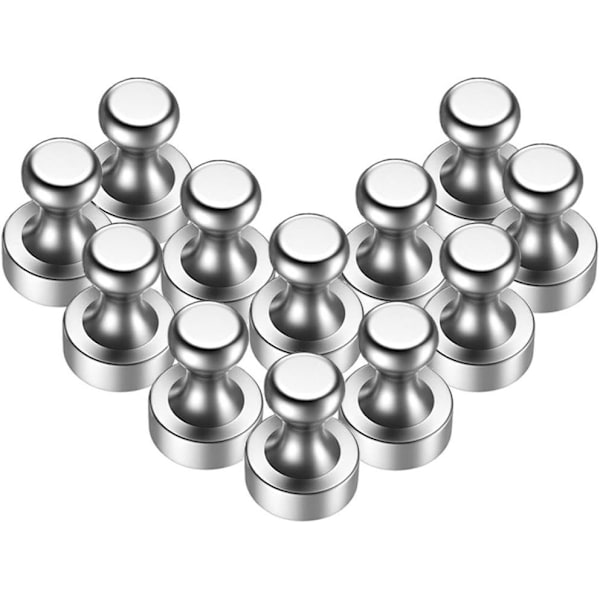 Pakke med 12 magneter med opbevaringsboks, 12 x 16 mm mini magneter N52 magneter