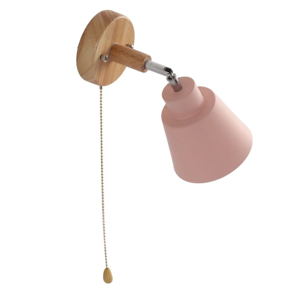 Macaron yöpöydän seinävalaisin tilaa säästävä vaaleanpunainen lampunvarjostin KLB
