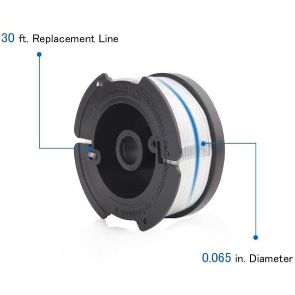 6-pack trådspoolar med 2 lock för att ersätta Black Decker grästrimmer