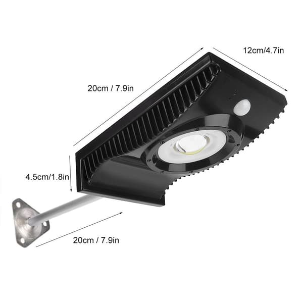Vattentät trädgård/gård solcellsdriven utomhus sensor LED KLB