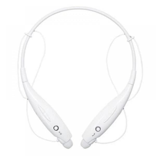 Stereo brusreducerande headset trådlöst Bluetooth headset vitt