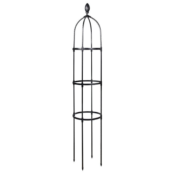 Trädgårdsstake 145 cm Kolumnrosbuskar Stöd för Klätterväxter Ø 31,7 cm Trädgårdsobelisk KLB