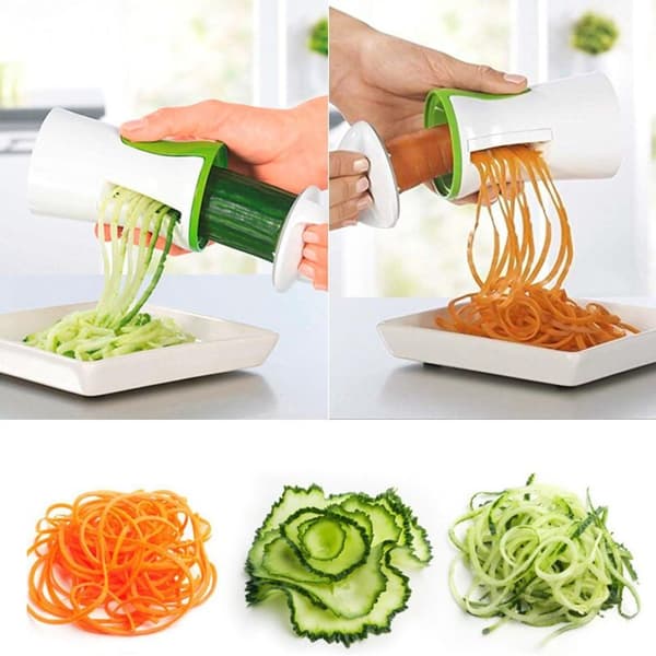 Spiral Cutter Hånd Zoodle Maker Spiral Cutter Grøntsagssnitter til