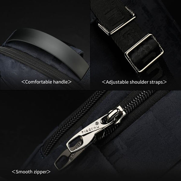 Tigernu T-S8183 Herr Casual Sport Bröstväska Vattentät Multifunktionell Mätning